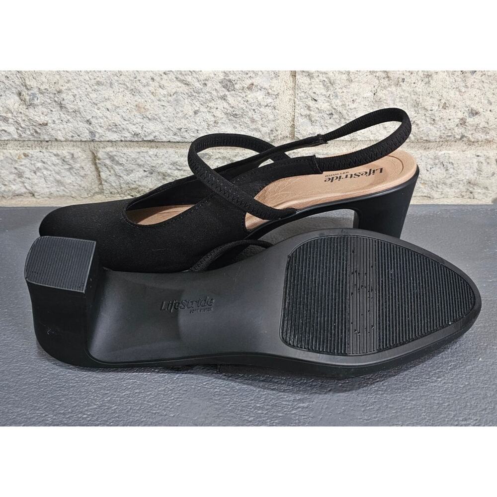 LifeStride Evoke Slingback Mary Jane Platform Pump Black Comfort New Sz 10 - Picture 3 of 11